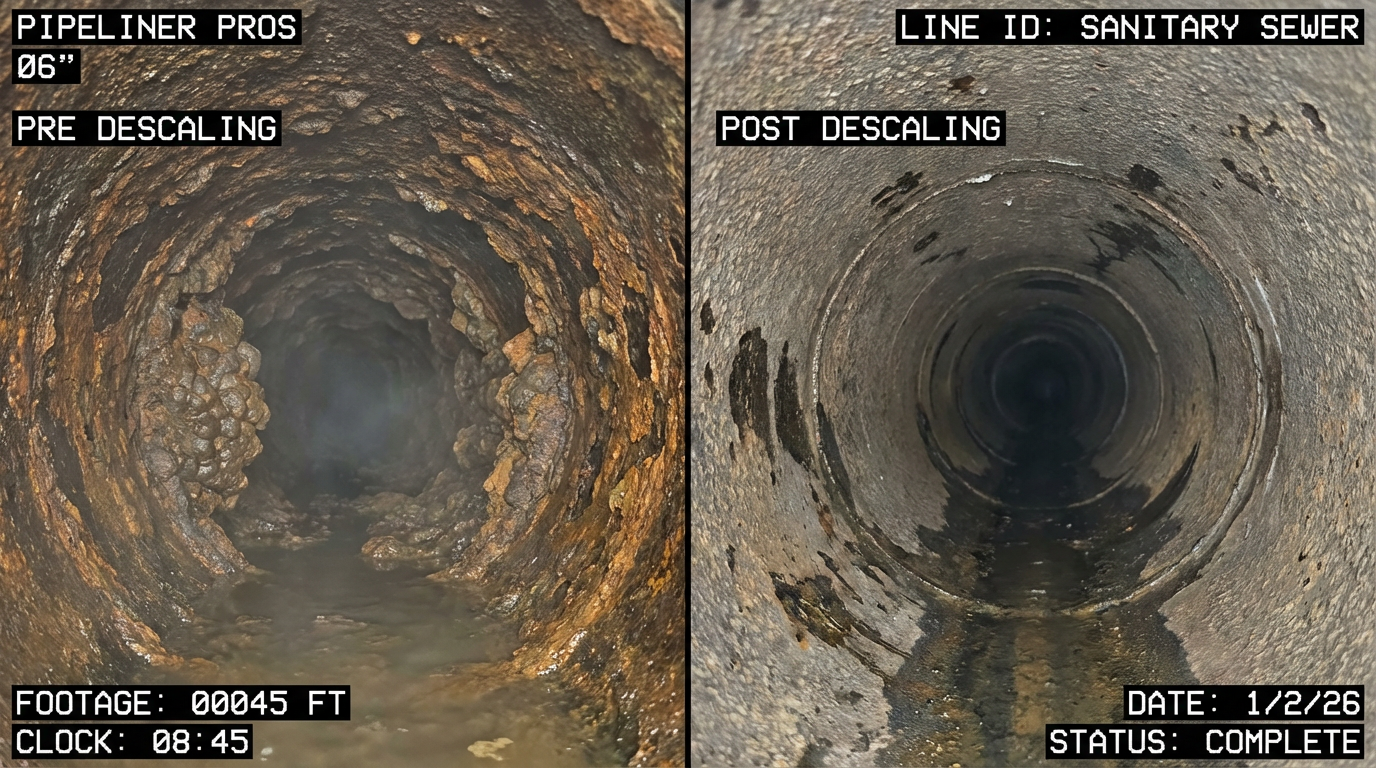 45 FT DESCALING
